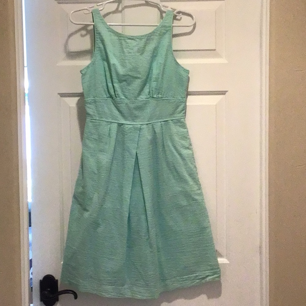 Mint green 100% cotton J Crew dress